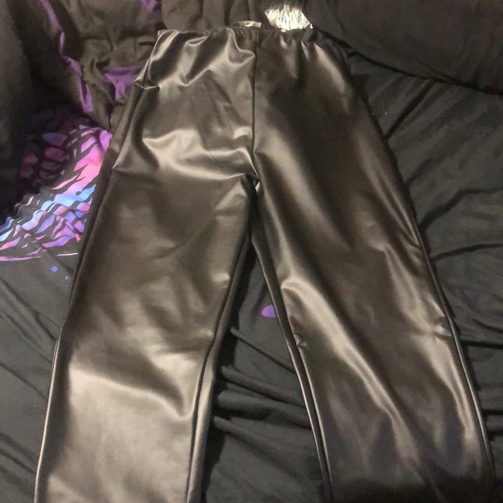 Leather jeans